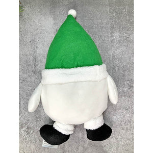 Fluffy Snowman Christmas Themed Pillow - 