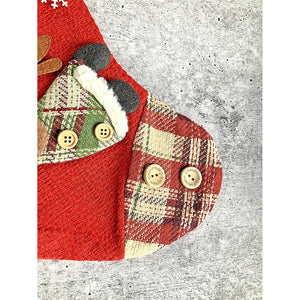 Flying Deer Christmas Stocking, 13 inches - XMAS STOCKINGS