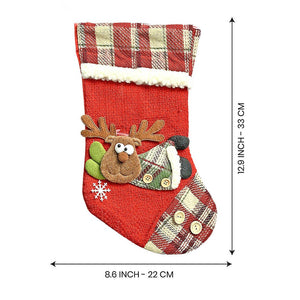 Flying Deer Christmas Stocking, 13 inches - XMAS STOCKINGS
