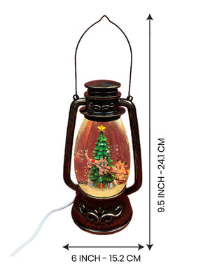 Flying Deer Christmas Tree Musical Glitter Water Light, Christmas Snow Lantern - Christmas