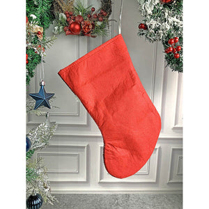 Flying Santa Christmas Stocking, 13 inches - XMAS STOCKINGS