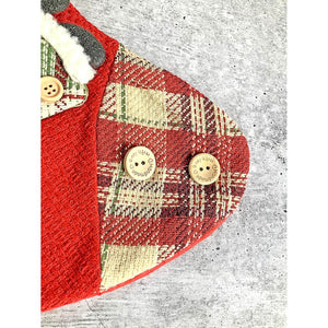 Flying Snowman Christmas Stocking, 13 inches - XMAS STOCKINGS
