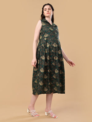 Forest Enchantment Maternity and Nursing Dress - S Maternity Casual Dress