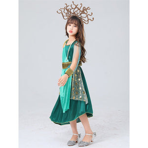 Forest Snake Queen Kids Halloween Costume Dress Up - 4 - 6 Years Halloween