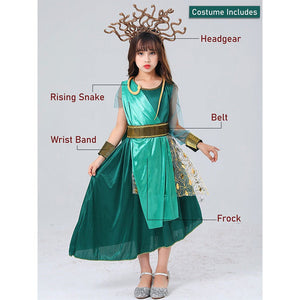 Forest Snake Queen Kids Halloween Costume Dress Up - 4 - 6 Years Halloween