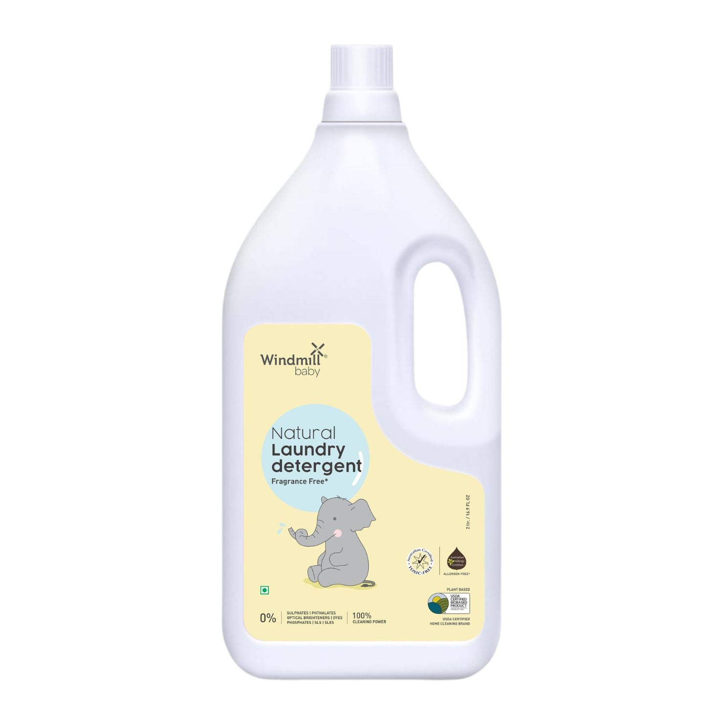 Windmill Baby Natural Fragrance Free Laundry Detergent With Bio Enzymes