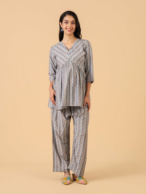 Frame Ice Maternity and Nursing Co Ord Set - S Maternity Co-ord Set
