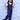 Frilled Girls Jumpsuit Dark Wash