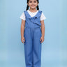 Frilled Girls Jumpsuit Light Wash - 1 - 2 Years Girls Casual Wear