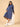 Frosted Bluebell Maternity and Nursing Hoodie Dress - Blue Maternity Winter Dress
