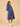 Frosted Bluebell Maternity and Nursing Hoodie Dress - Blue Maternity Winter Dress