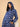 Frosted Bluebell Maternity and Nursing Hoodie Dress - Blue Maternity Winter Dress