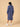 Frosted Bluebell Maternity and Nursing Hoodie Dress - Blue Maternity Winter Dress