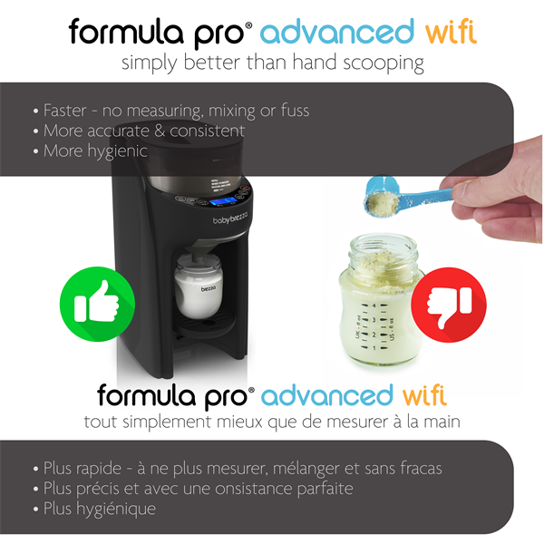 Baby Brezza Formula Pro Advanced with Wifi- Black