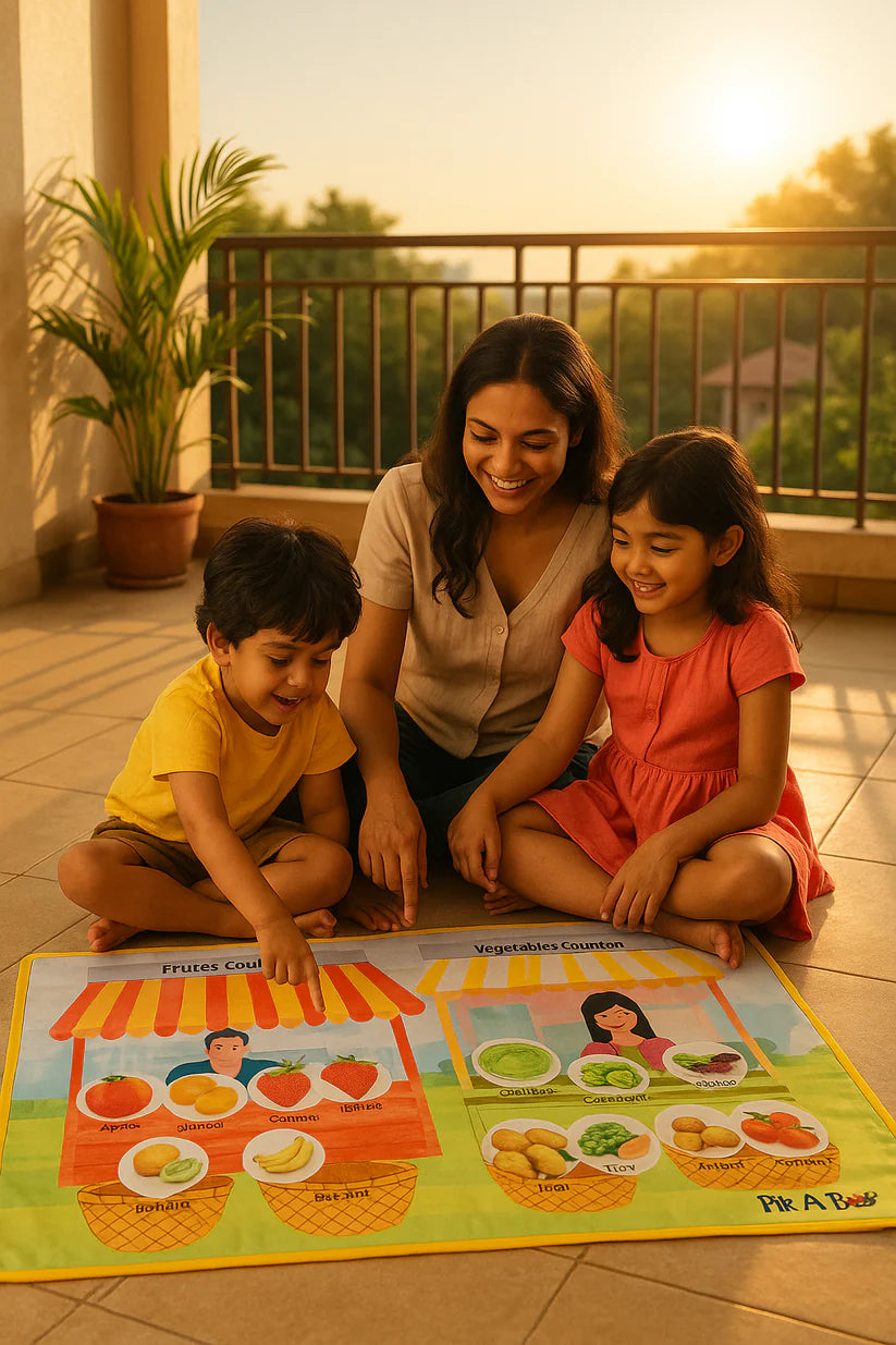 PiK A BOO 5-Senses Cloth Activity Mat – Explore & Learn