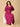 Fuchsia Flame Maternity and Nursing Kaftan Nighty - NW - SD - FUSFL - S