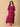 Fuchsia Flame Maternity and Nursing Kaftan Nighty - NW - SD - FUSFL - S