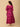 Fuchsia Flame Maternity and Nursing Kaftan Nighty - NW - SD - FUSFL - S