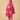 Fuchsia Leher Maternity and Nursing Kurta Set With Dupatta - S Maternity Ethnic Set