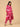 Fuchsia Leher Maternity and Nursing Kurta Set With Dupatta - S Maternity Ethnic Set