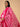Fuchsia Leher Maternity and Nursing Kurta Set With Dupatta - S Maternity Ethnic Set
