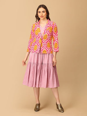 S Fuchsia Muse Women's Shacket Dress - Women's Dress