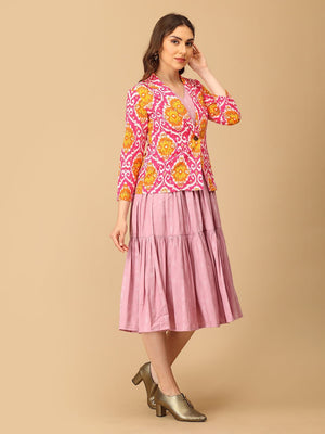 S Fuchsia Muse Women's Shacket Dress - Women's Dress