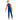 Full Length Dive Navy & Orange Printed Kids Swimwear In Upf 50+ Fabric with Free Washbag - 3 - 4 Years Swim
