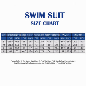 Full - Length Navy Blue Hood & Stirrup Foot Loop, Teens and Mens Swimwear in UPF 50+ with Free Washbag - M Swim