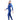 Full Length Navy Blue Stirrup Foot Loop, Teens and Womens Swimwear in UPF 50+ with Free Washbag - S Swim