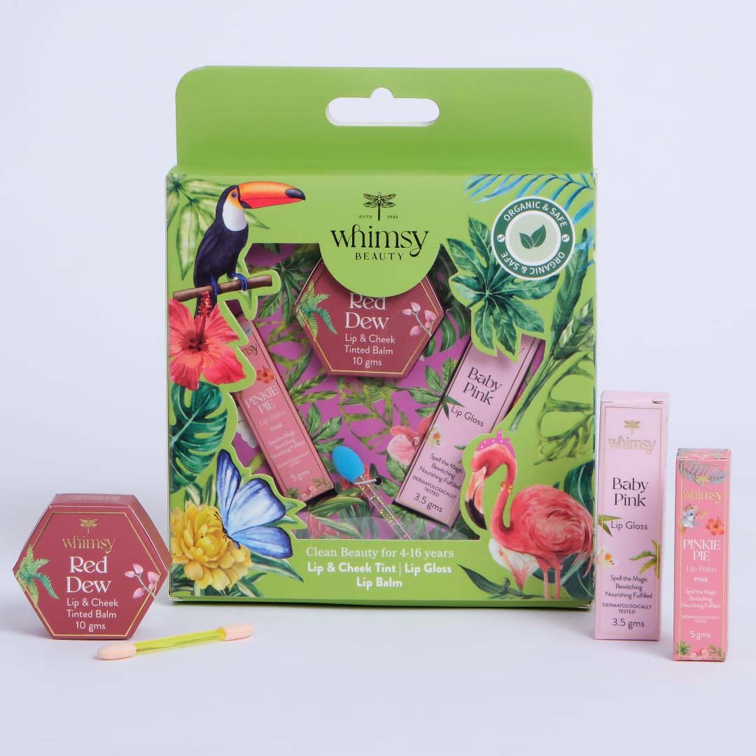 Whimsy Beauty Combo of 3 Beauty Kit for Kids & Teens (Garden)