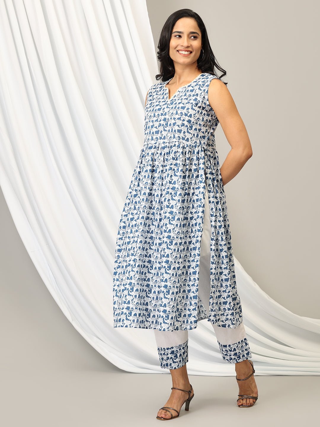Gaja Raja Mukhi Women's Ethnic Set - WES - ELPES - S
