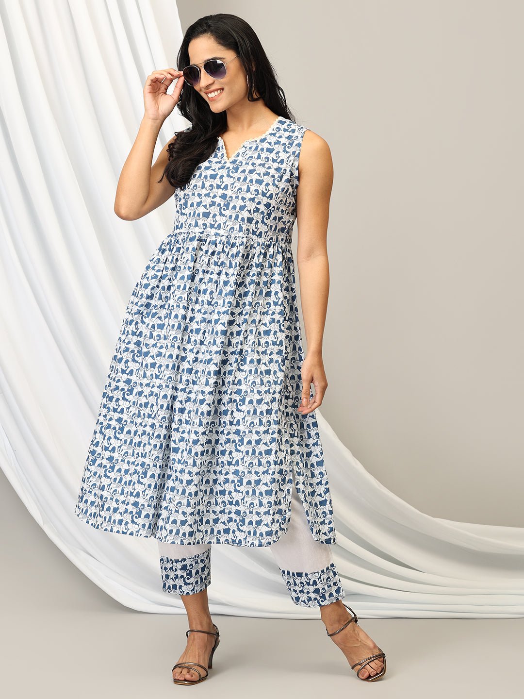 Gaja Raja Mukhi Women's Ethnic Set - WES - ELPES - S