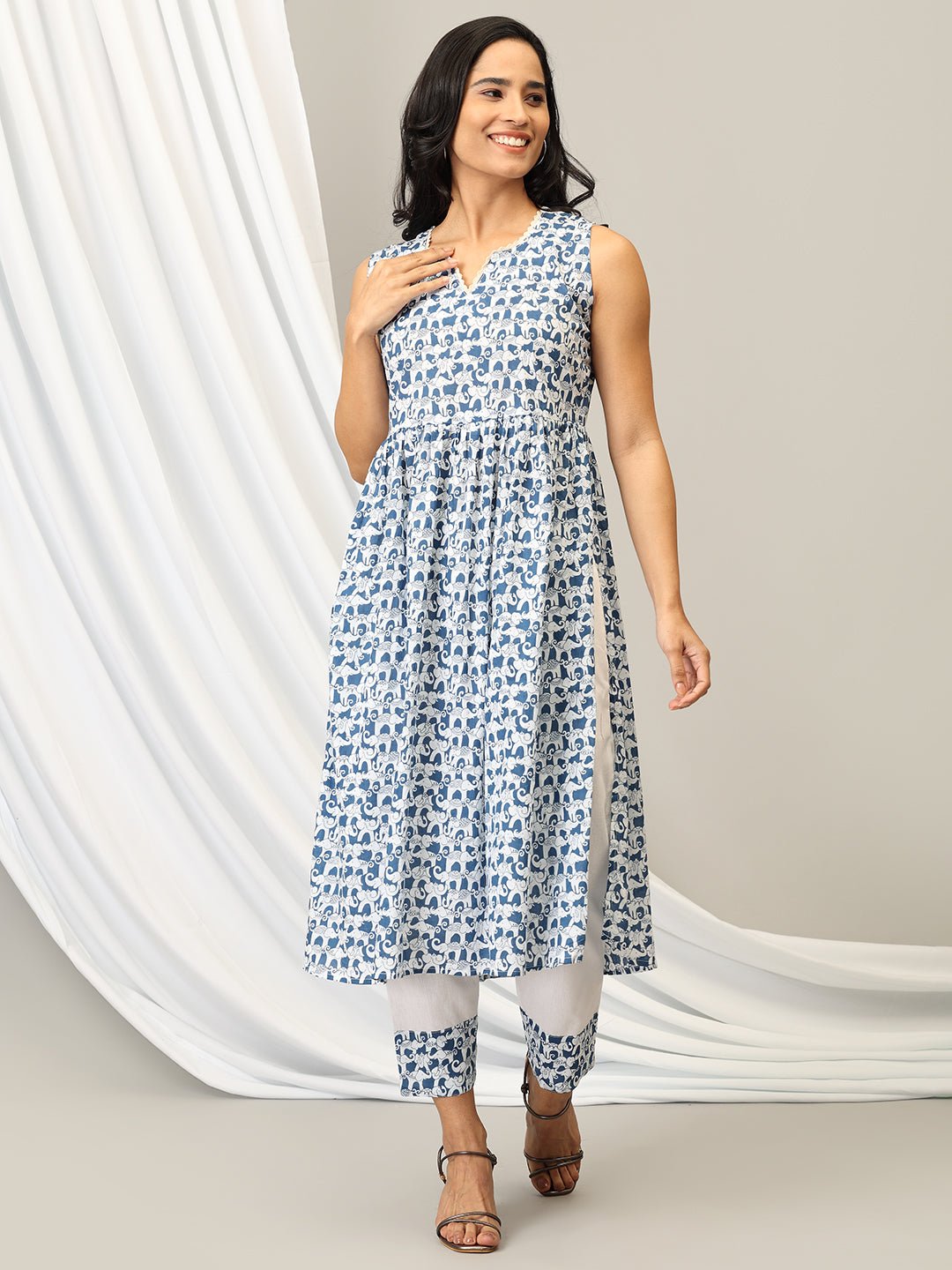 Gaja Raja Mukhi Women's Ethnic Set - WES - ELPES - S