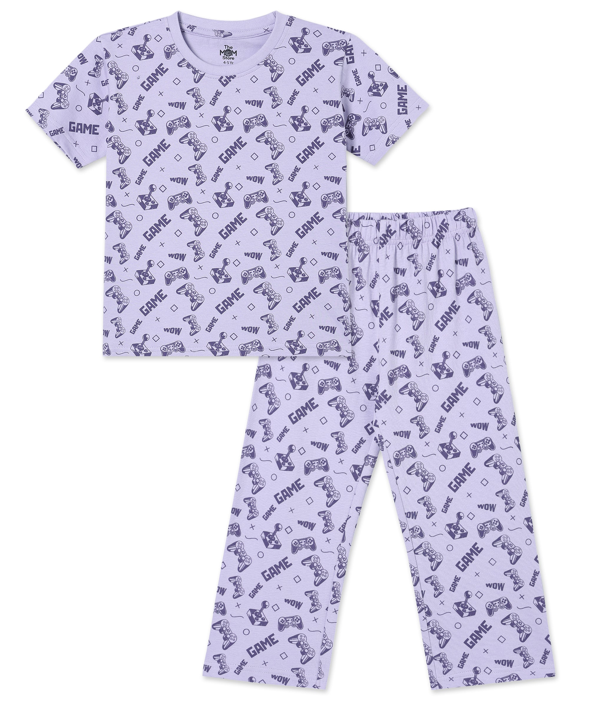 Game & Snooze Baby and Kids Pajama Nightsuit Set - TPS - AN - GMASZ - 0 - 6