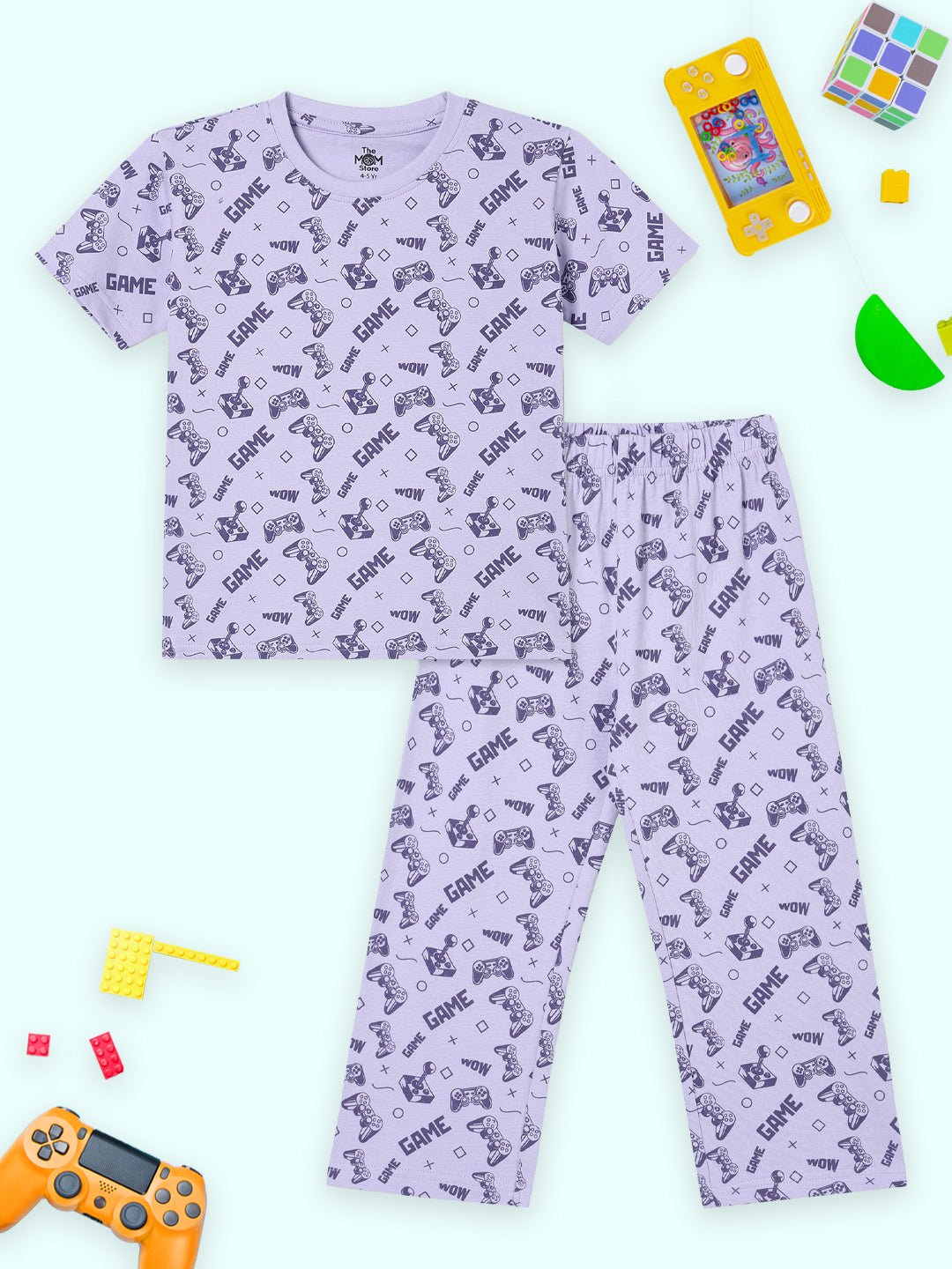 Game & Snooze Baby and Kids Pajama Nightsuit Set - TPS - AN - GMASZ - 0 - 6
