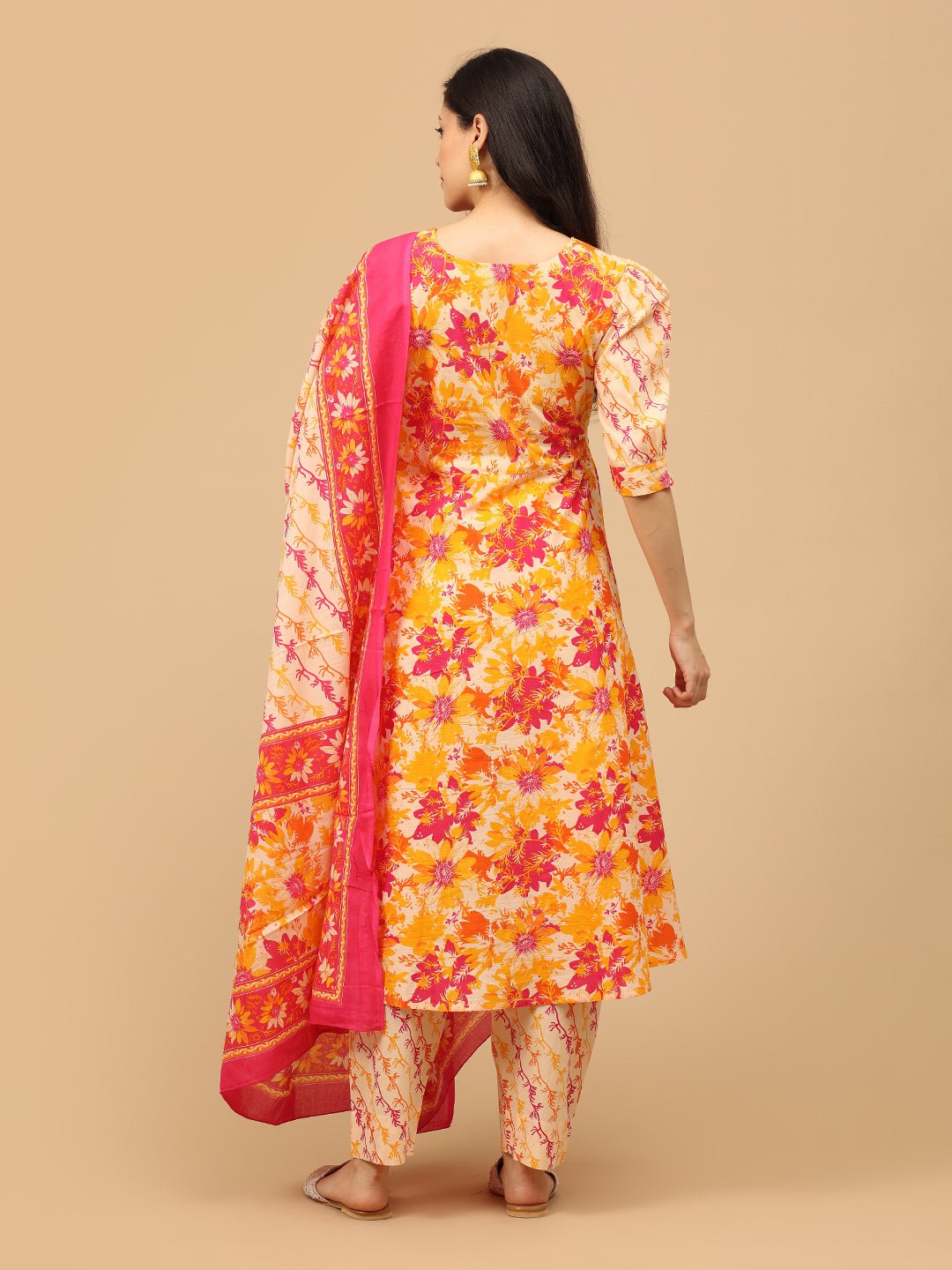 Garden Glow - Up Maternity and Nursing Kurta Set With Dupatta - MEW - SK - GRGL - S