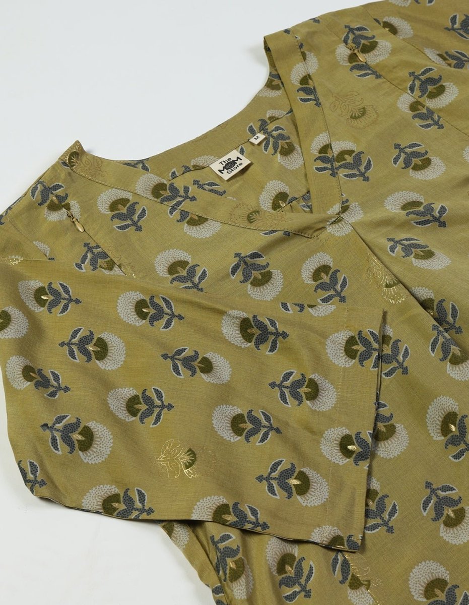Garden Party Maternity and Nursing Kurta Set - MEW-SK-OLMS-S