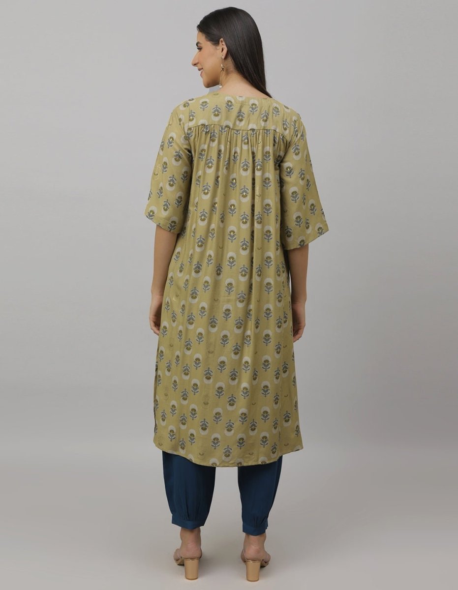 Garden Party Maternity and Nursing Kurta Set - MEW-SK-OLMS-S