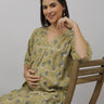 Garden Party Maternity and Nursing Kurta Set - MEW-SK-OLMS-S