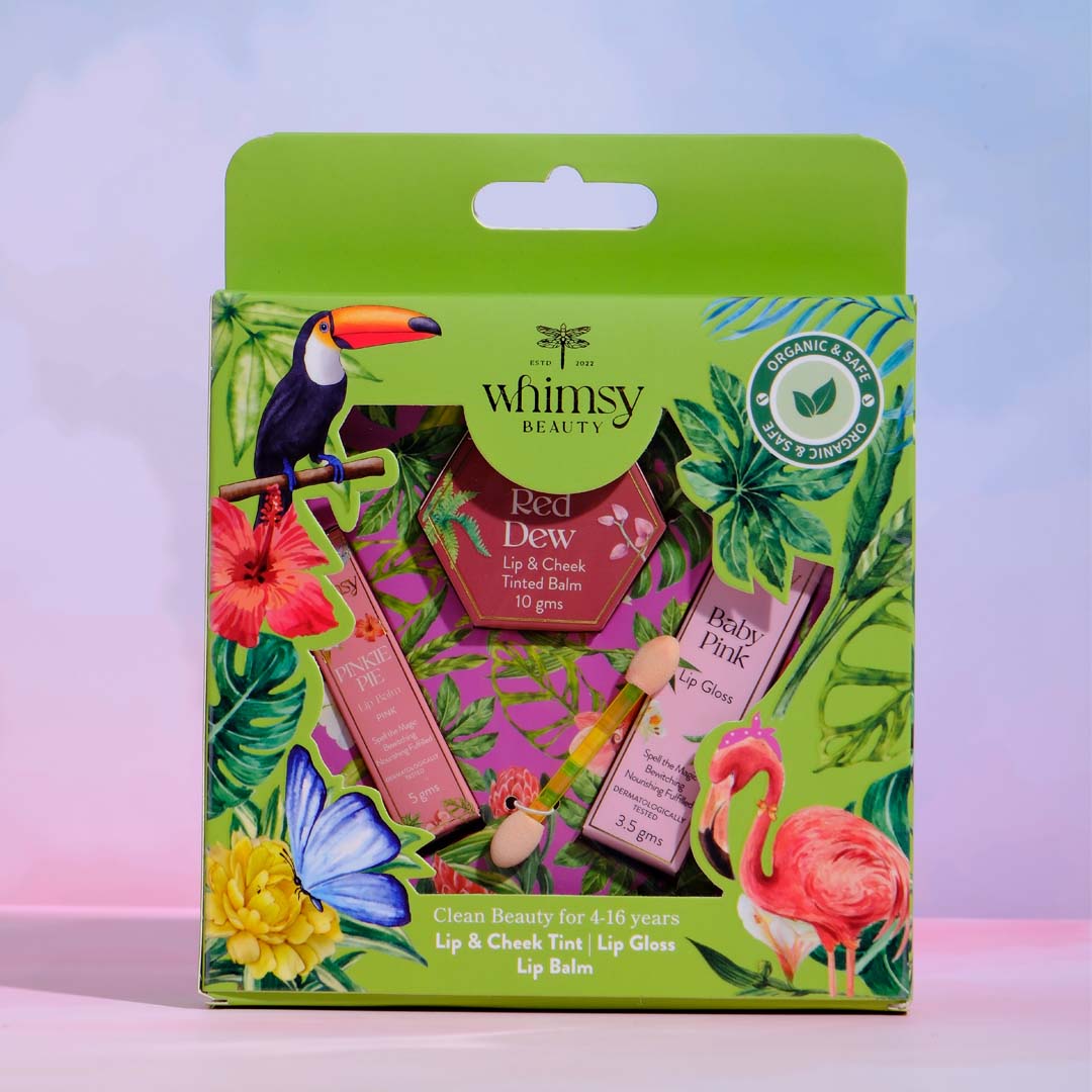 Whimsy Beauty Combo of 3 Beauty Kit for Kids & Teens (Garden)