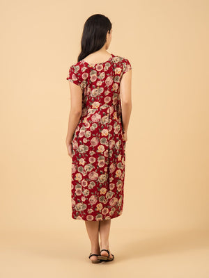 Garnet Drift Maternity and Nursing Dress - S Maternity Casual Dress