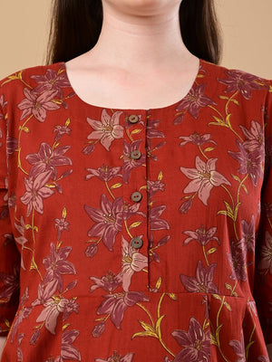 Garnet Gallery Maternity And Nursing Dress - S Maternity Casual Dress