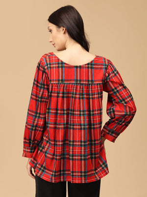 Garnet Grids Maternity and Nursing Top - MAT - SD - GRNTG - S