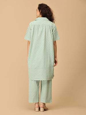 Geo - Mint - ry Maternity and Nursing Co Ord Set - MEW - SK - GEOM - S