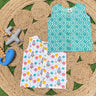 Geometrical & Rocket Printed Cotton Infant Jabla