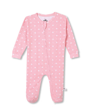 Gift Box Romper- Pink Star - 0-6 Months Baby Romper