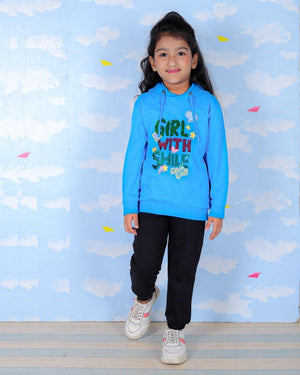 Girl With Smile Hooded Sweatshirt - KWW-AN-GSML-0-6
