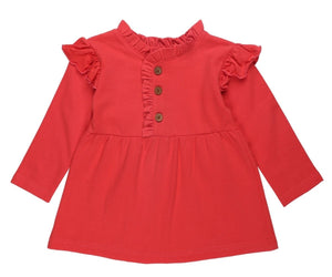 Girls Cute Raspberry Sweater Dress - GRLDRS-CTRB-0-6