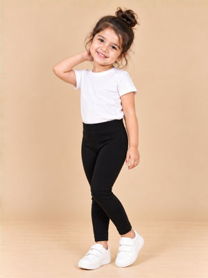 Girls Full Length Leggings - 0-6 Months Kids Casual Bottom